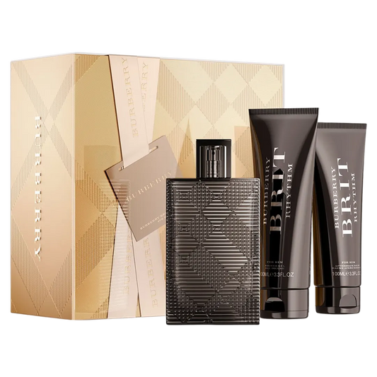 Burberry Brit Rhythm Eau De Toilette Men's Gift Set