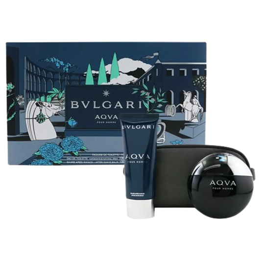 Bvlgari Aqva Eau De Toilette Men's Gift Set - 3Pcs