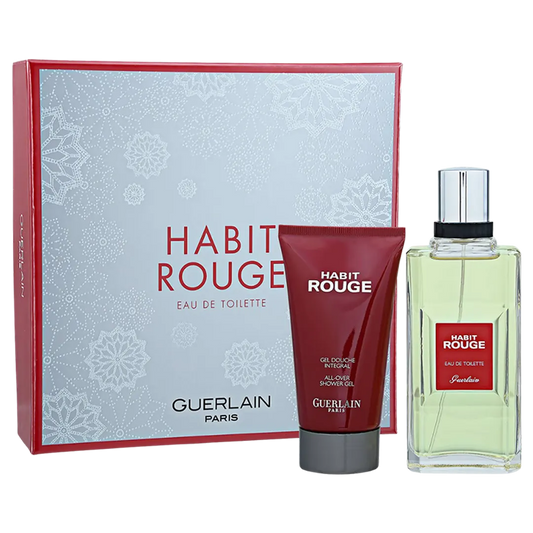 Guerlain Habit Rouge Eau De Toilette Men's Gift Set - 2Pcs