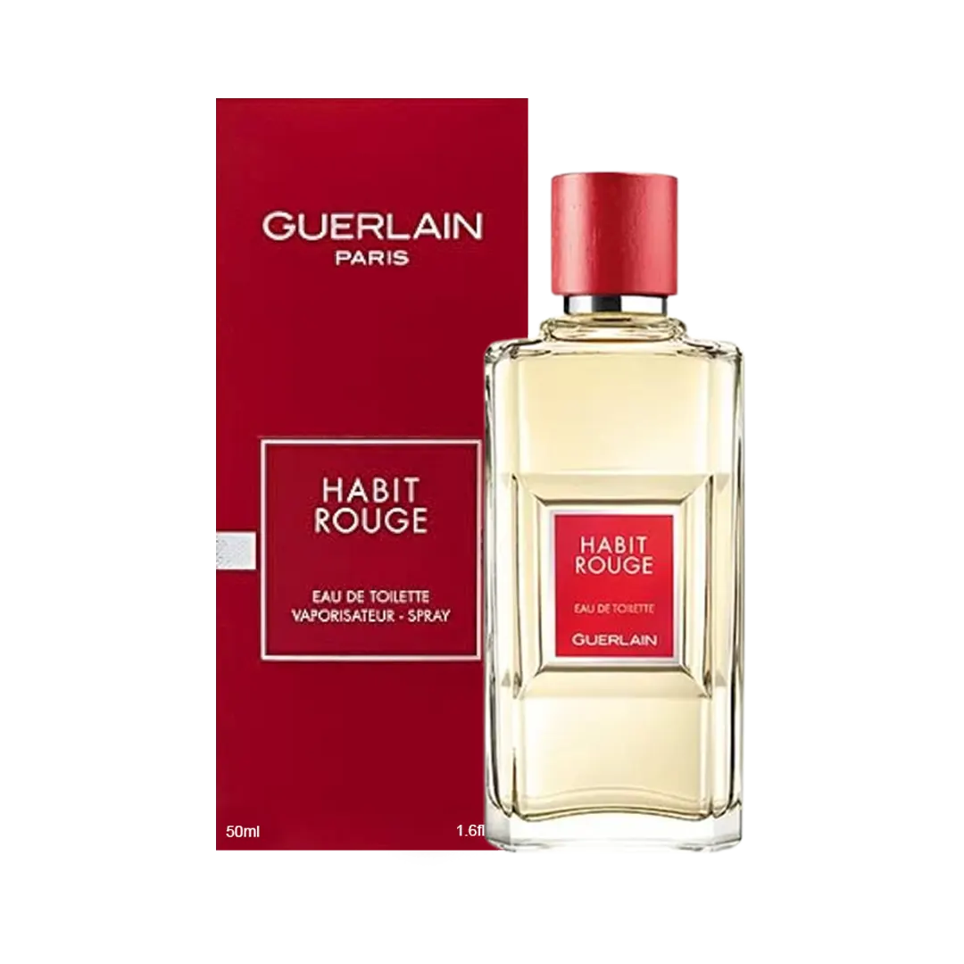 Guerlain Habit Rouge Eau De Toilette Pour Homme - 2 Sizes