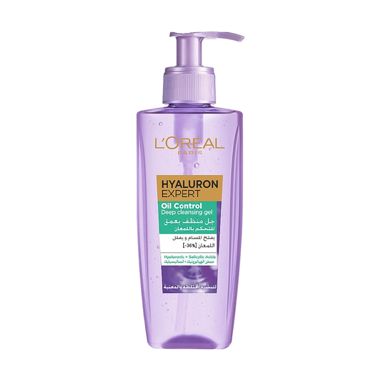 L'Oreal Hyaluron Expert Oil Control Deep Cleansing Gel - 200ml