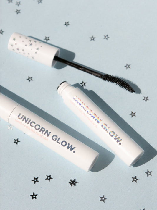 UNICORN GLOW WATERPROOF LONG + CURLING MASCARA – BLACK