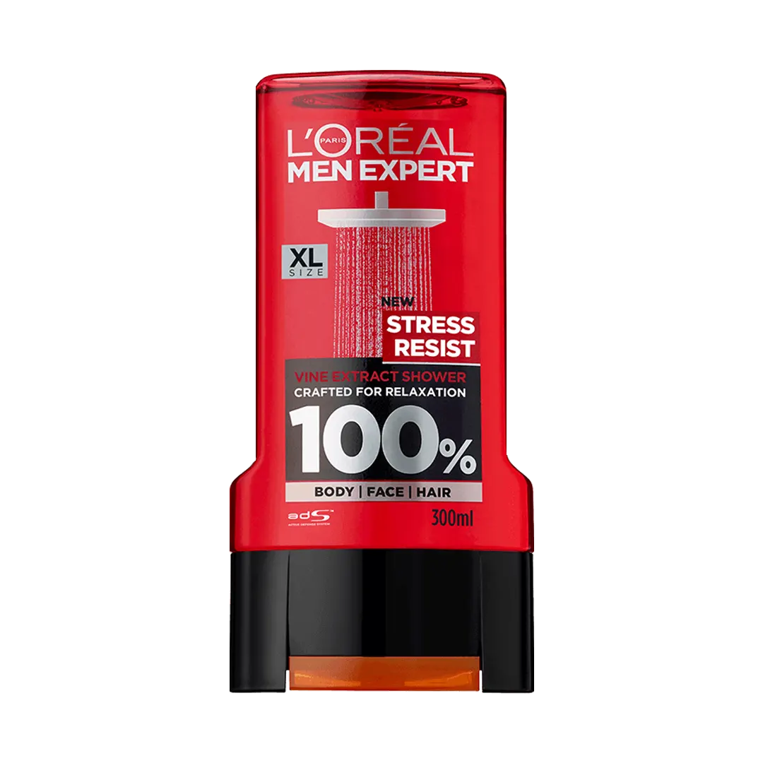 Loreal Men Expert Stress Resist 3in1 Shower Gel For Men - 300ml