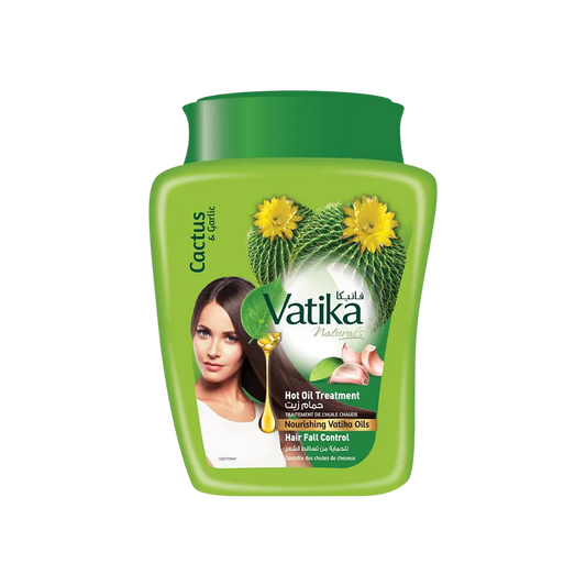 Vatika Naturals Cactus & Garlic Hot Oil Treatment Cream - 500g