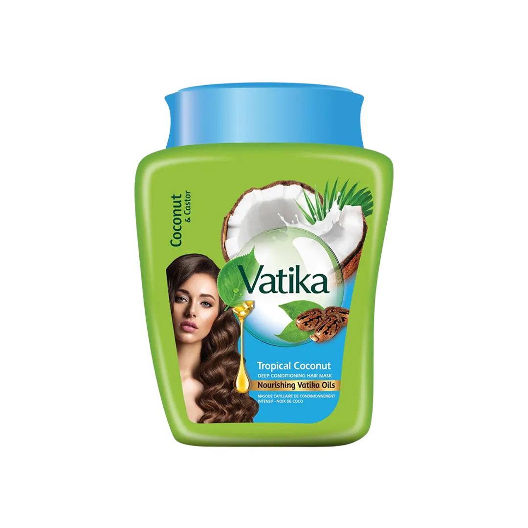 Vatika Naturals Coconut & Castor Hot Oil Treatment Cream - 500g