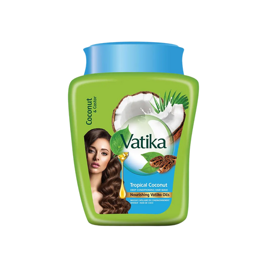 Vatika Naturals Coconut & Castor Hot Oil Treatment Cream - 500g