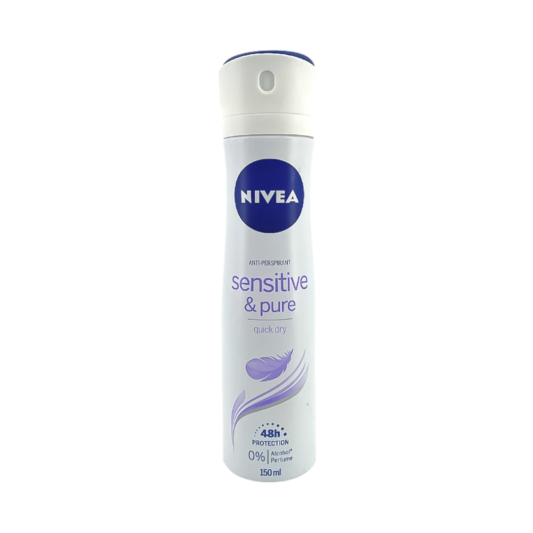 Nivea Sensitive And Pure Spray Deodorant - 150ml